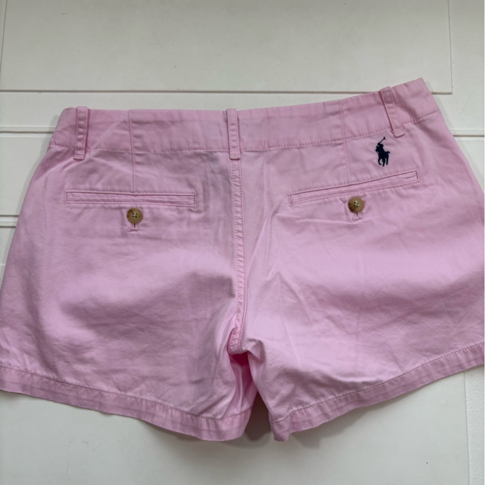 Polo Ralph Lauren Women’s Chino Shorts Pink Size 2 - Picture 5 of 5